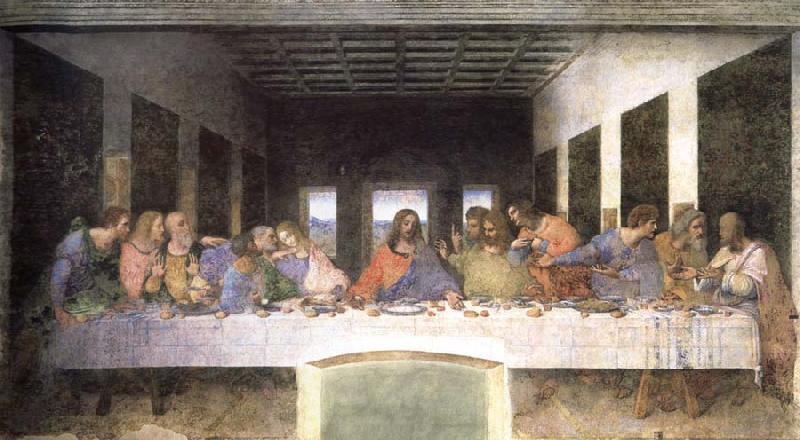 LEONARDO da Vinci the last supper oil painting image